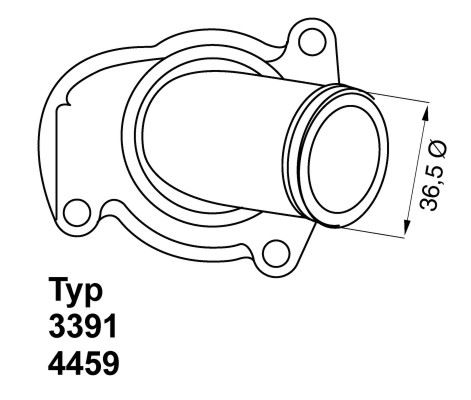 BorgWarner (Wahler) 4459.92D Motor Termostat - OPEL CORSA D (S07) uyumlu