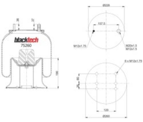 Vibracoustic RML75260C10 Diferansiyel & Aktarma Sistemi Tahrik Parçaları