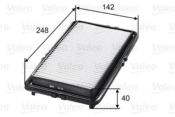 VALEO 585261 Motor Hava Filtresi - ROVER 600 I (RH) uyumlu