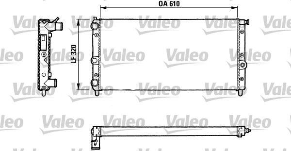 VALEO 811067 Soğutma Sistemi Su Soğutucu & Parçaları - FIAT UNO (146_, 158_) uyumlu