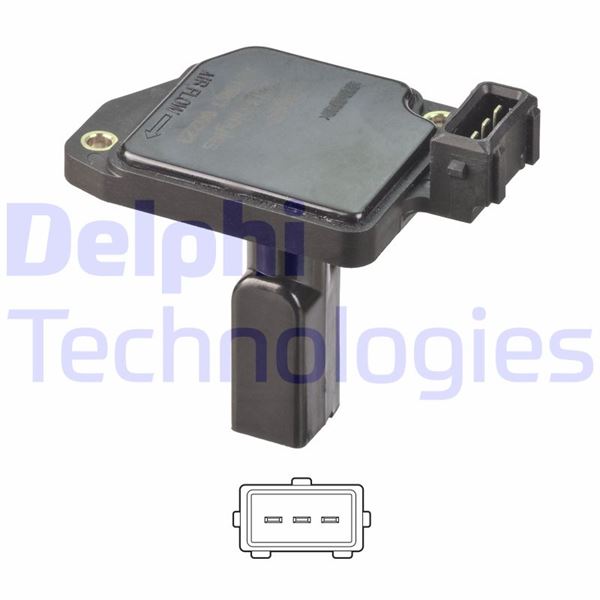 DELPHI AF10491-12B1 Motor Hava Kütle Ölçer (MAF Sensörü) - AUDI A6 C4 (4A2) uyumlu