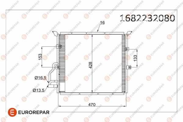 EUROREPAR 1682232080 İklimlendirme Sistemi Klima Radyatörü - BMW 3 (E36) uyumlu