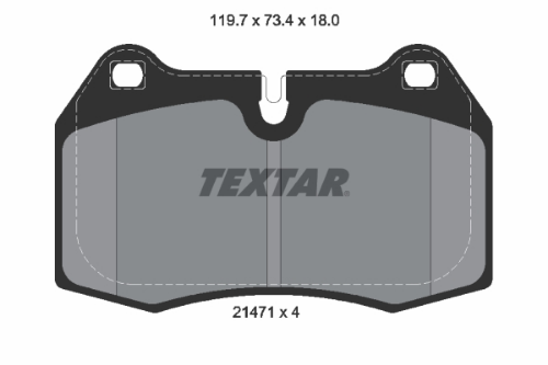 TEXTAR 2147102 Fren Sistemleri Fren Balatası - BMW 8 (E31) uyumlu