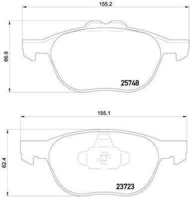 VALEO 670367 Fren Sistemleri Fren Balatası - FORD TOURNEO CONNECT / GRAND TOURNEO CONNECT V408 MPV uyumlu