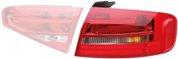 HELLA 2VA 010 914-091 Farlar & Aydınlatma Stop Lambası - AUDI A4 B8 (8K2) uyumlu