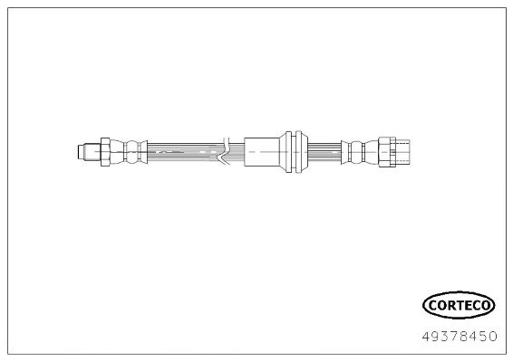 CORTECO 49378450 Fren Sistemleri Fren Hortumları - MINI MINI (R56) uyumlu