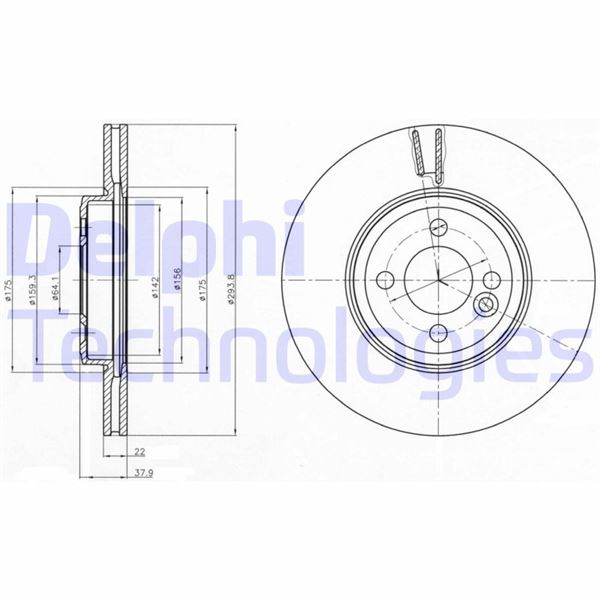 DELPHI BG4184 Fren Sistemleri Fren Diski - MINI MINI Roadster (R59) uyumlu