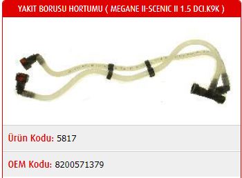 Yakıt Hortumu - MASTER RIDE - 5817 Ürün Görseli