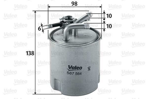 VALEO 587564 Yakıt Sistemi Yakıt Filtresi - NISSAN NP300 PICKUP (D22) uyumlu
