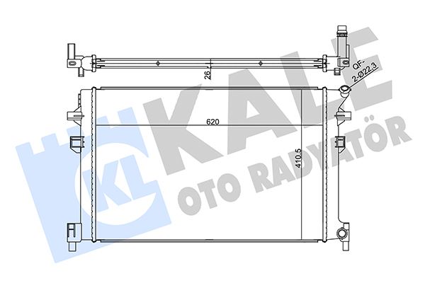 KALE OTO RADYATÖR 356345 Motor Basınç Regülatörü - SEAT LEON ST (5F8) uyumlu