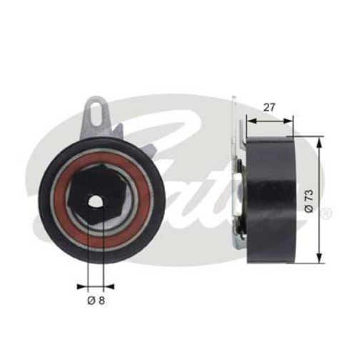 GATES T43067 Motor Kayış Kasnağı - VOLVO 850 (854) uyumlu