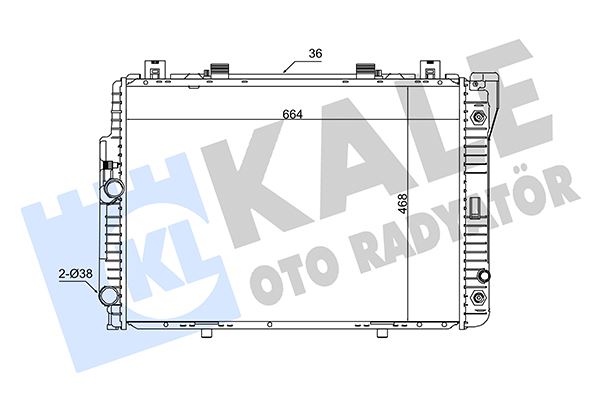 KALE OTO RADYATÖR 351500 Soğutma Sistemi Su Soğutucu & Parçaları - MERCEDES-BENZ S-SERISI (W140) uyumlu