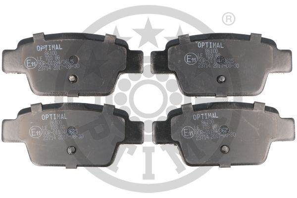 OPTIMAL BP-86100 Fren Sistemleri Fren Balatası - FIAT BRAVO II (198_) uyumlu