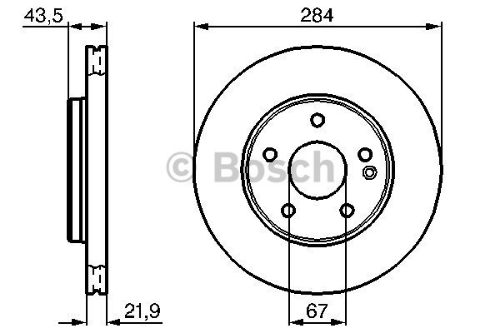 BOSCH 0 986 478 301 Fren Sistemleri Fren Diski - MERCEDES-BENZ C-SERISI (W202) uyumlu