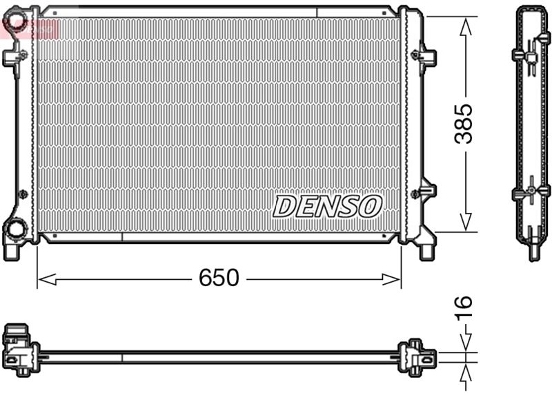 DENSO DRM02014 Soğutma Sistemi Su Soğutucu & Parçaları - VW GOLF PLUS V (5M1, 521) uyumlu