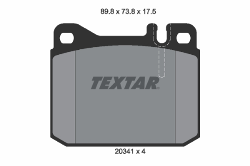 TEXTAR 2034110 Fren Sistemleri Fren Balatası - MERCEDES-BENZ 123 Sedan (W123) uyumlu