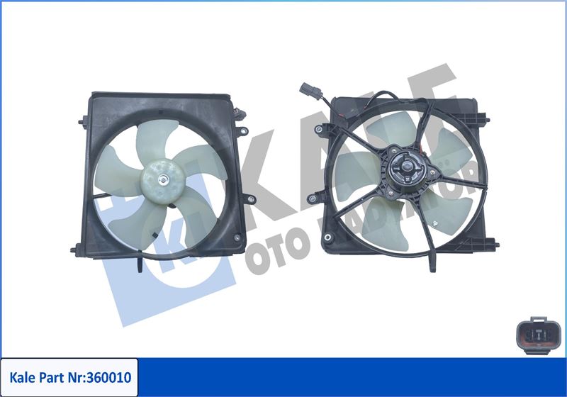 KALE OTO RADYATÖR 360010 Soğutma Sistemi Fan - HONDA JAZZ II (GD_, GE3, GE2) uyumlu