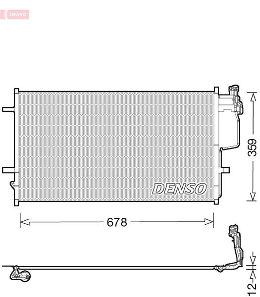 DENSO DCN44010 İklimlendirme Sistemi Klima Radyatörü - MAZDA 3 (BL) uyumlu