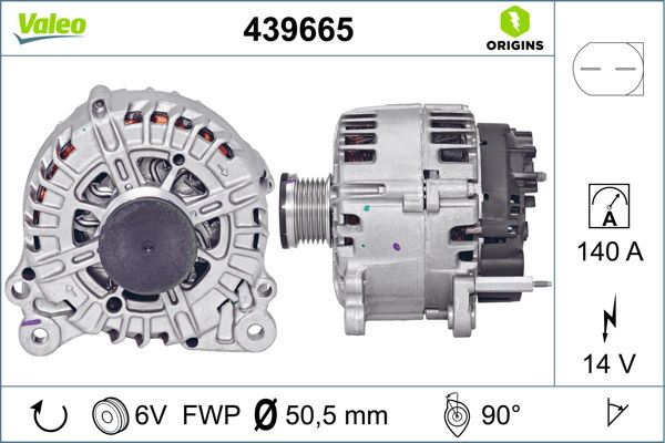 VALEO 439665 Elektrik Sistemi Alternatör - VW PASSAT B7 (362) uyumlu