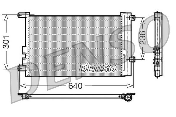 DENSO DCN01016 İklimlendirme Sistemi Klima Radyatörü - ALFA ROMEO 156 (932_) uyumlu