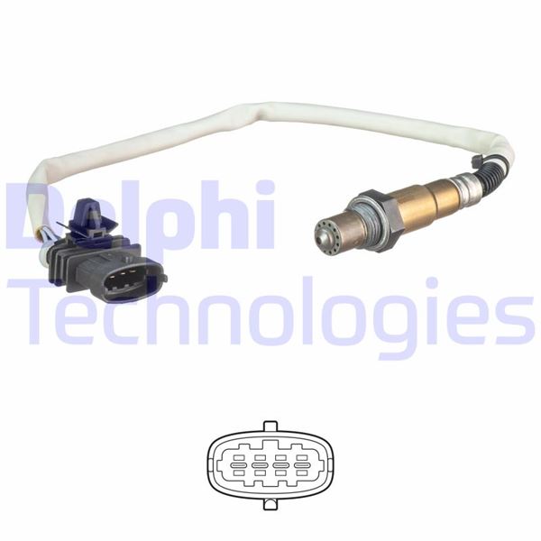 DELPHI ES21241-12B1 Emme & Egzoz Sistemi Egzoz Sensörleri - OPEL CORSA D (S07) uyumlu