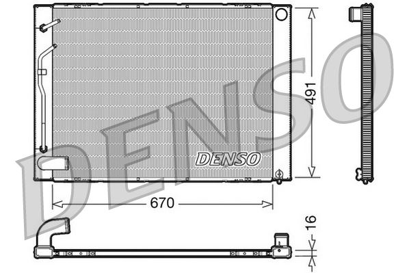 DENSO DRM50054 Soğutma Sistemi Su Soğutucu & Parçaları