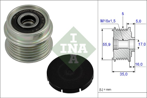 Schaeffler INA 535 0004 10 Elektrik Sistemi Alternatör - AUDI A4 B5 (8D2) uyumlu
