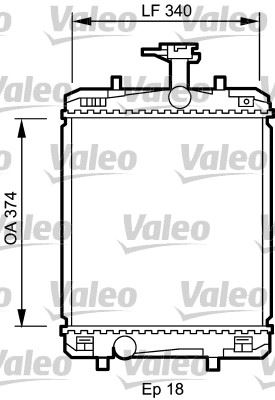 VALEO 735072 Soğutma Sistemi Su Soğutucu & Parçaları - CITROËN C1 (PM_, PN_) uyumlu