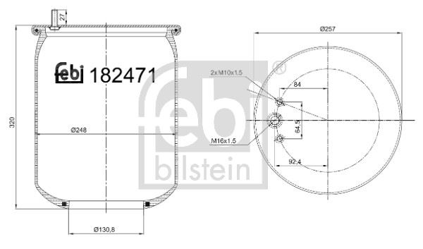 FEBI BILSTEIN 182871 Süspansiyon Sistemi Süspansiyon Körüğü - VOLVO 9700 uyumlu