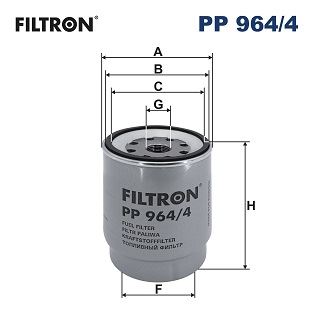 FILTRON PP 964/4 Yakıt Sistemi Yakıt Filtresi - VOLVO FM uyumlu