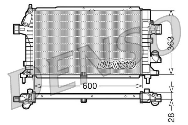DENSO DRM20100 Soğutma Sistemi Su Soğutucu & Parçaları - OPEL ASTRA H Kombi van (L70) uyumlu