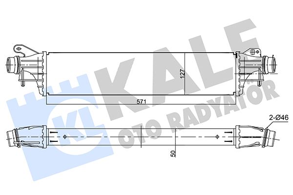 KALE OTO RADYATÖR 355915 Motor Turbo Radyatörü - OPEL CORSA E (X15) uyumlu