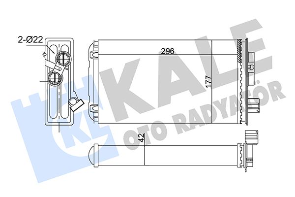 KALE OTO RADYATÖR 358680 İklimlendirme Sistemi İç Mekan Isı Değiştirici