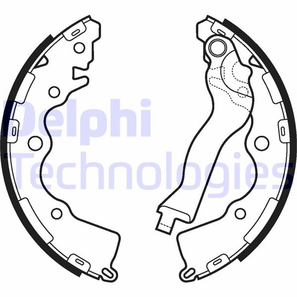DELPHI LS2110 Fren Sistemleri Fren Pabucu - KIA CERATO III Sedan (YD) uyumlu