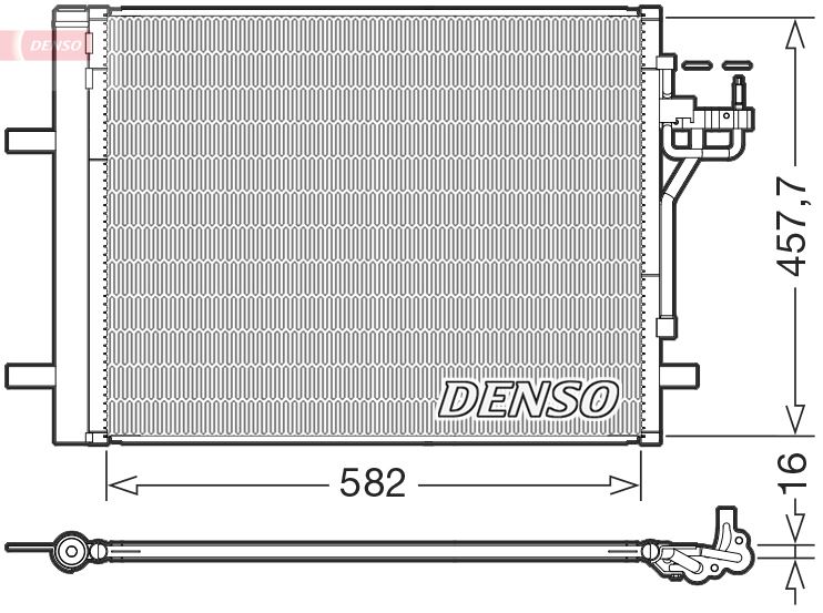 DENSO DCN10056 İklimlendirme Sistemi Klima Radyatörü - FORD FOCUS III Turnier uyumlu