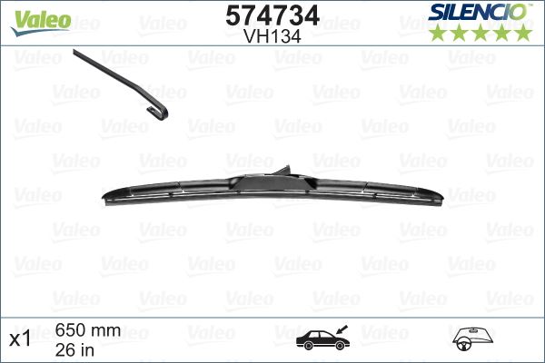 VALEO 574734 Kaporta & Gövde Parçaları Cam Silecek Mekanizması - TOYOTA LAND CRUISER PRADO (_J15_) uyumlu