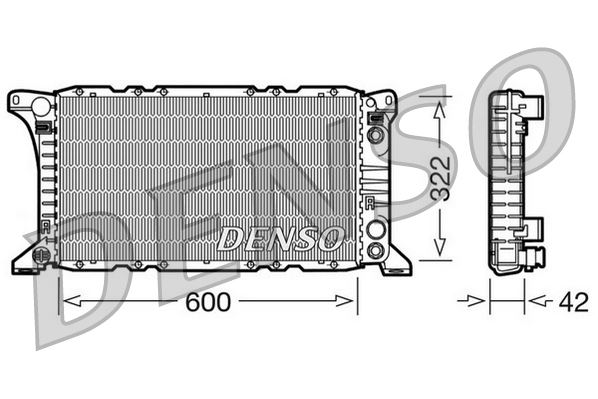 DENSO DRM10092 Soğutma Sistemi Su Soğutucu & Parçaları - FORD TRANSIT Minibüs/Otobüs (V_ _) uyumlu