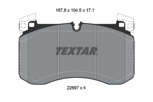 TEXTAR 2269701 Fren Sistemleri Fren Balatası - MERCEDES-BENZ G-SERISI (W463) uyumlu