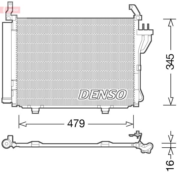 DENSO DCN41002 İklimlendirme Sistemi Klima Radyatörü - HYUNDAI i10 I (PA) uyumlu