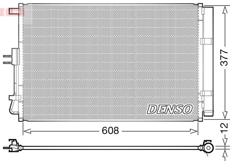 DENSO DCN43003 İklimlendirme Sistemi Klima Radyatörü - KIA SOUL I (AM) uyumlu