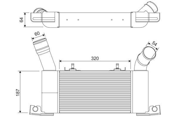 VALEO 822910 Motor Turbo Radyatörü - MITSUBISHI PAJERO IV (V8_W, V9_W) uyumlu