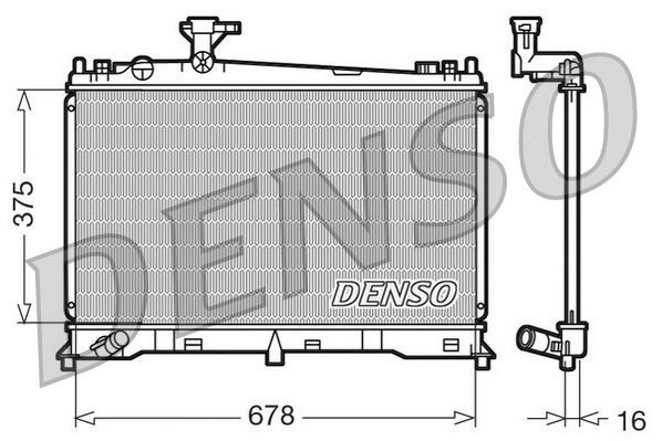 DENSO DRM44010 Soğutma Sistemi Su Soğutucu & Parçaları - MAZDA 6 Hatchback (GG) uyumlu