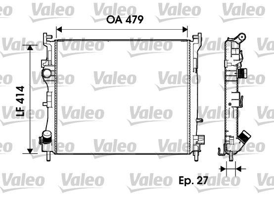 VALEO 732960 Soğutma Sistemi Su Soğutucu & Parçaları - RENAULT THALIA II (LU_) uyumlu