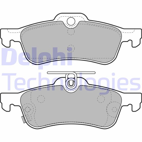 DELPHI LP2007 Fren Sistemleri Fren Balatası - TOYOTA YARIS (_P13_) uyumlu