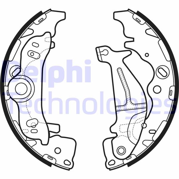 DELPHI LS2138 Fren Sistemleri Fren Pabucu - HYUNDAI H-1 / STAREX Minibüs/Otobüs (A1) uyumlu
