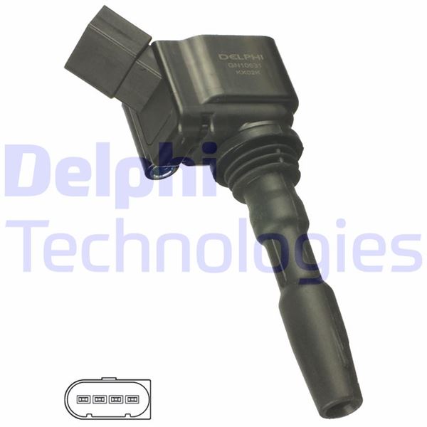 DELPHI GN10631-12B1 Ateşleme Sistemi Ateşleme Bobini - VW BEETLE (5C1, 5C2) uyumlu