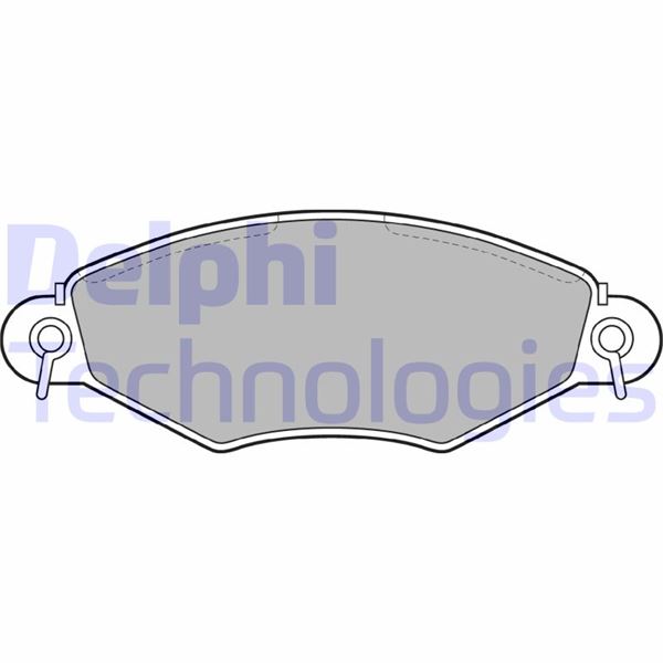 DELPHI LP1617 Fren Sistemleri Fren Balatası - PEUGEOT 306 Hatchback (7A, 7C, N3, N5) uyumlu