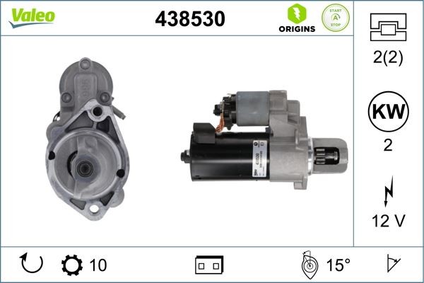 VALEO 438530 Elektrik Sistemi Marş Motoru - MERCEDES-BENZ M-SERISI (W166) uyumlu