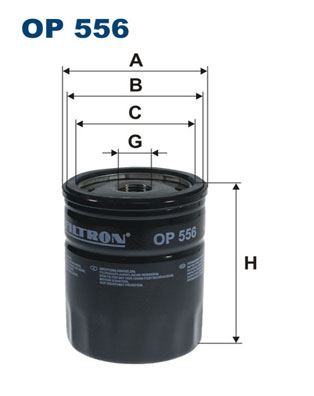 FILTRON OP 556 Motor Yağ Filtresi - BMW 1502-2002 (E10) uyumlu