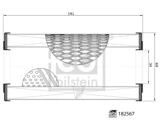 FEBI BILSTEIN 182567 Motor Yağ Filtresi - AUSTIN MINI II uyumlu
